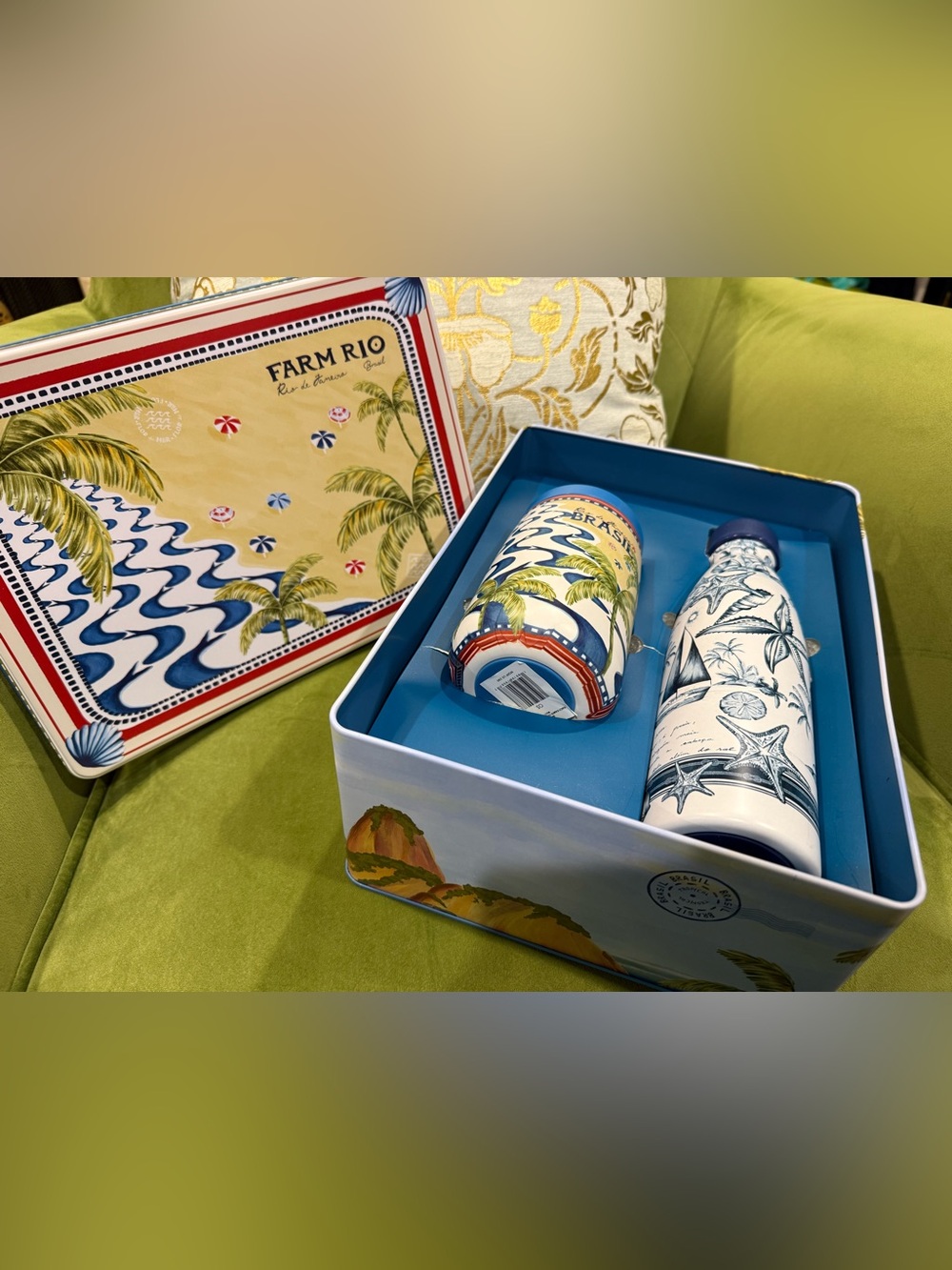FARM Rio Yellow & Blue Tropical Tin gift set - Picture 2 of 3